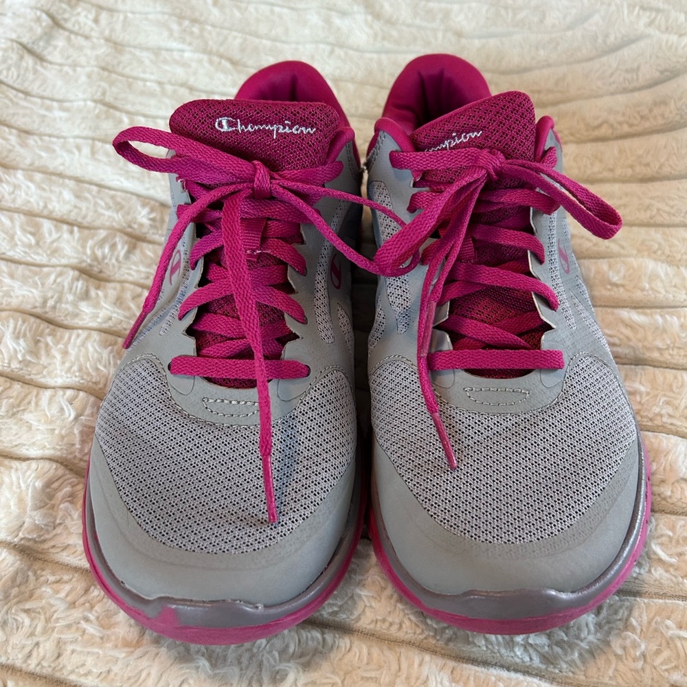 Champion Women's Gray and Pink Athletic Shoes